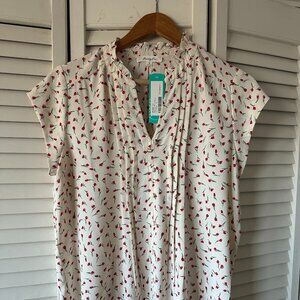 Monday Fun Short-Sleeve Blouse
